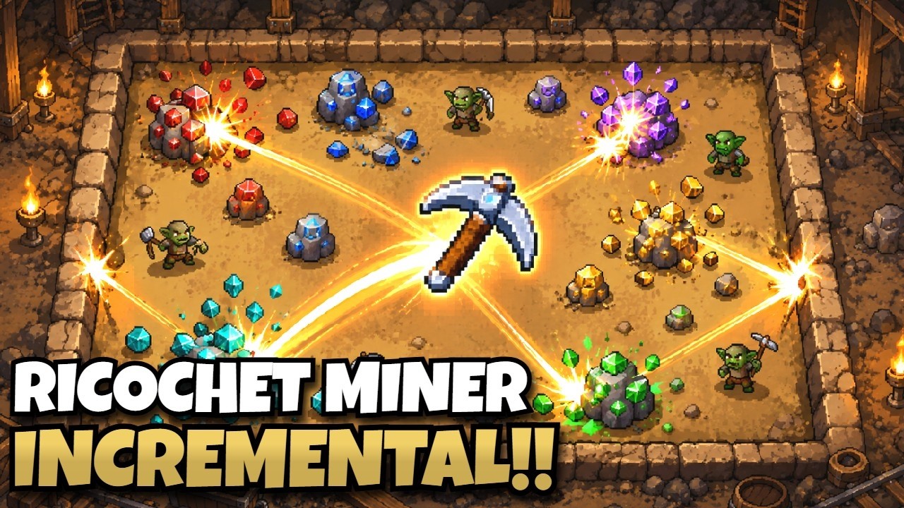 Upgrading my Pickaxe to RICOCHET MINE EVERYTHING!!