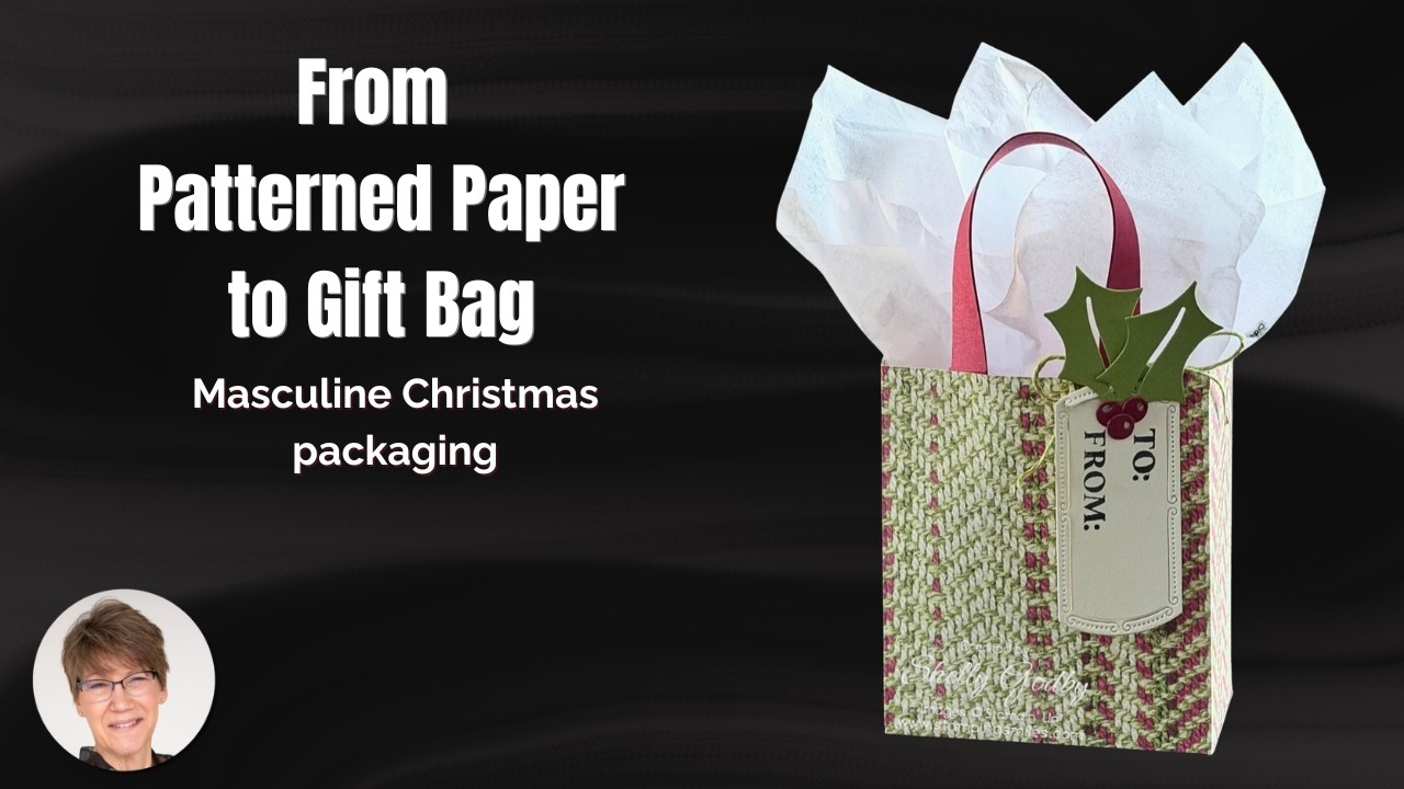 DIY Christmas Gift Bags From Patterned Paper