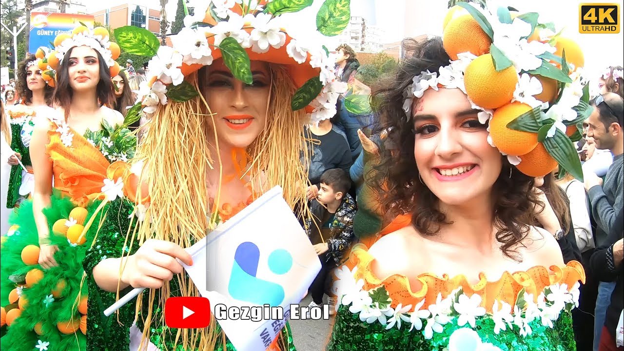 Portakal Çiçeği Karnavalı Kostümlü Kortej Yürüyüşü 2019 | 4K UHD