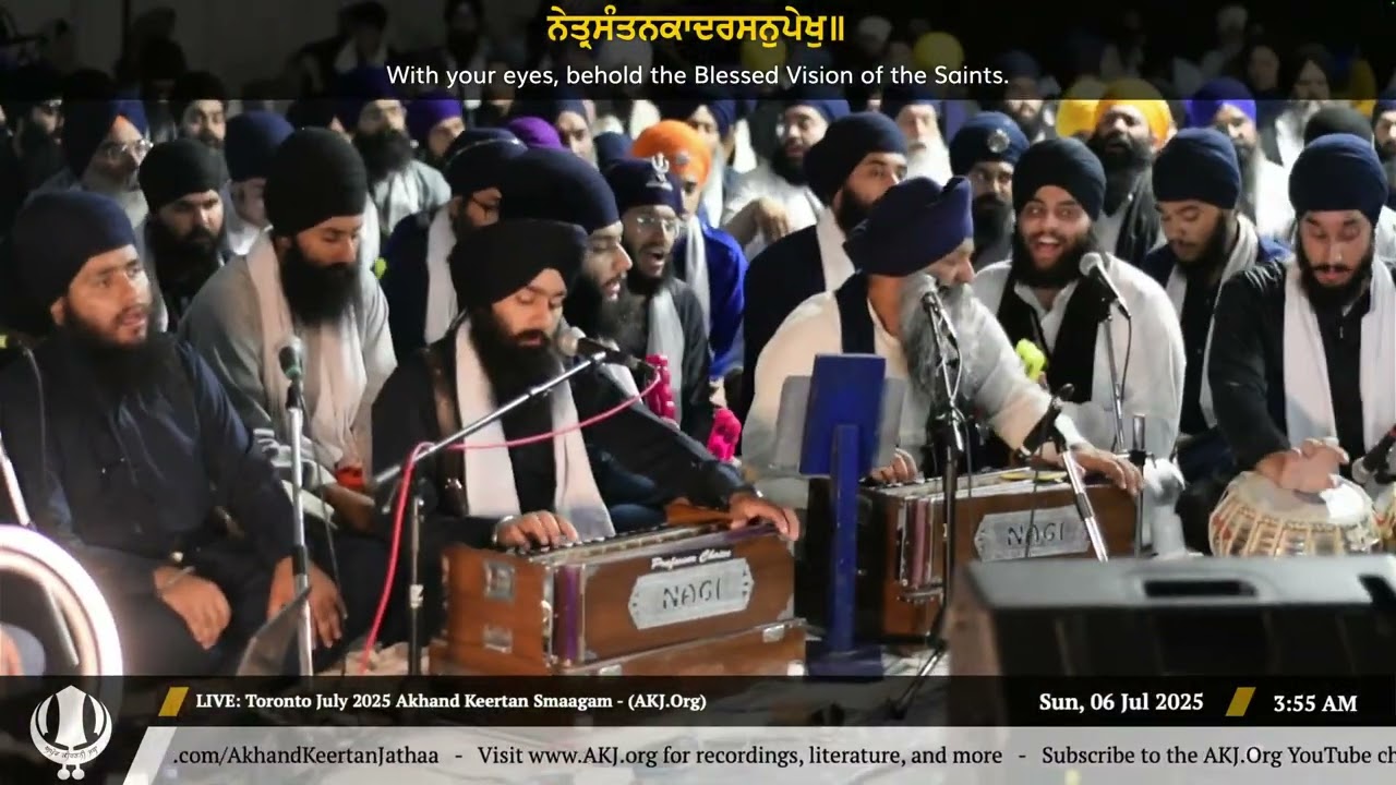 114 Bhai Ravinder Singh Jee Delhi at Raensabayee Keertan Toronto July 2025 Smaagam