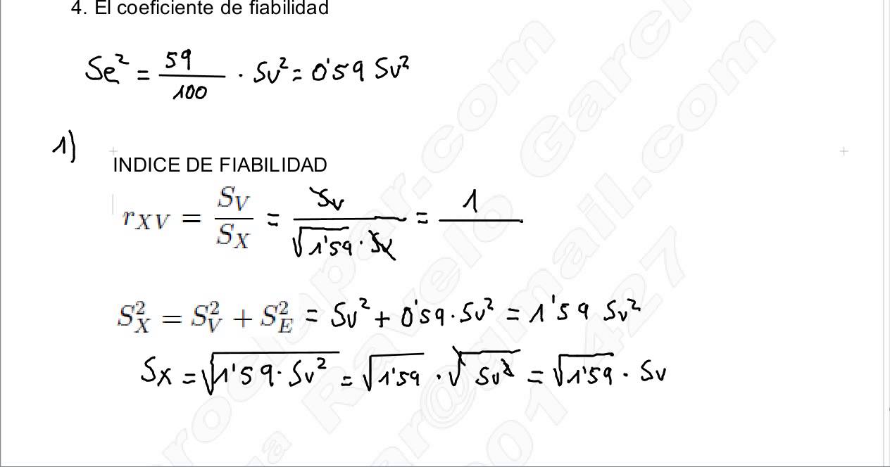 TEORÍA CLÁSICA DE LOS TESTS, FIABILIDAD DE LAS PUNTUACIONES
