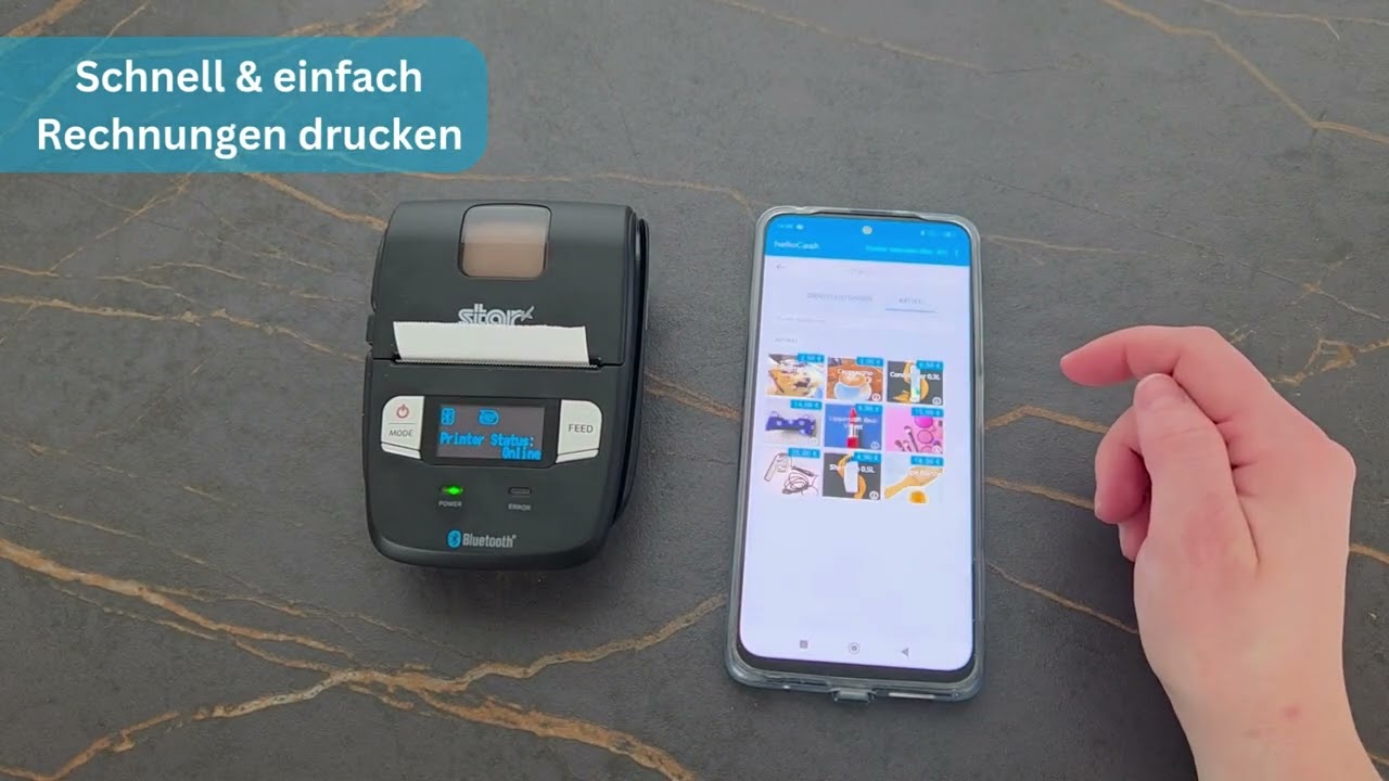 Star SM-L200 Bondrucker mit helloCash verwenden