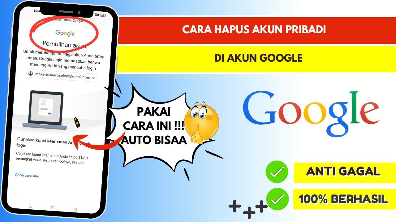 Cara Hapus Akun Pribadi Di Akun Google