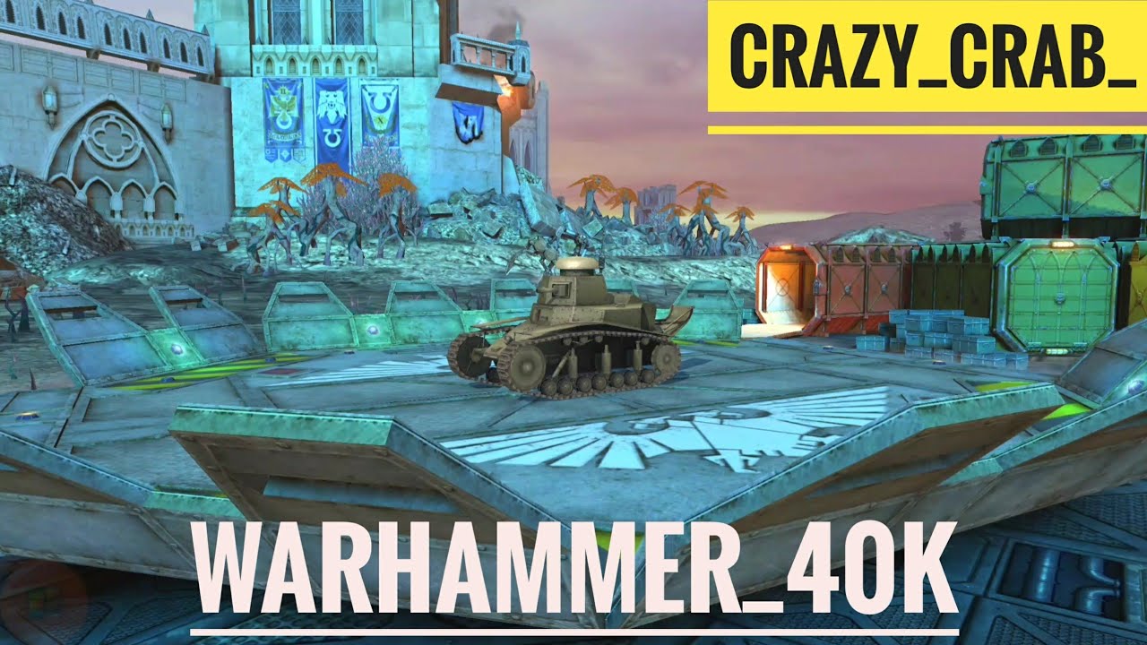 WoT Blitz // ангар Warhammer 40 / hangar Warhammer 40