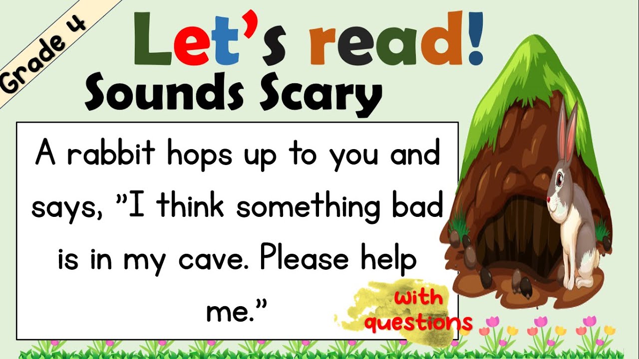 READING COMPREHENSION | GRADE 4 AND GRADE 5 | PRACTICE READING / WITH QUESTIONS / SOUNDS SCARY