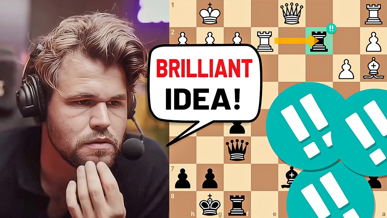 Magnus Carlsen Shows Insane Brilliance with a Rook Sacrifice!