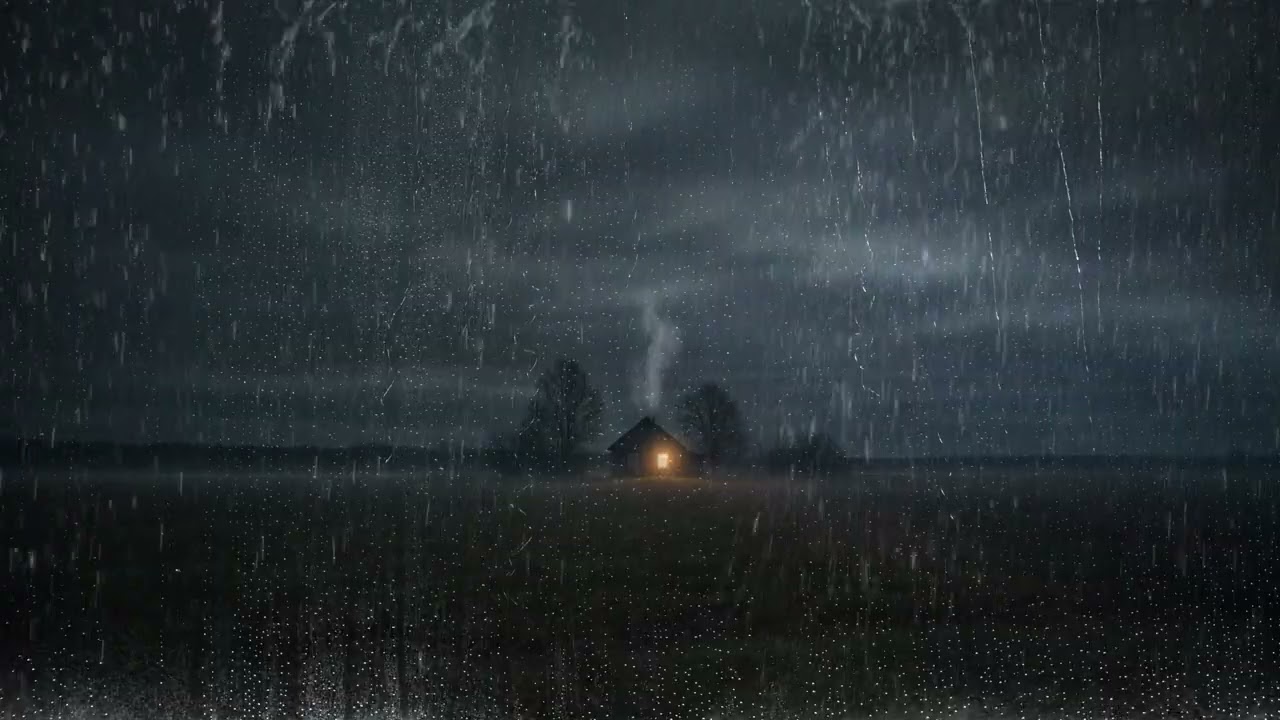 🌧️ Gentle Night Rain on a Window – 3 Hours of Quiet Ambience for Rest & Calm