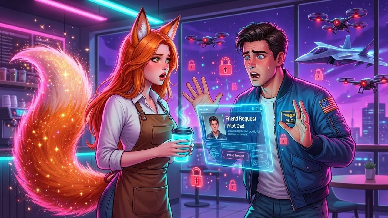 Alien Barista Accepted a Pilot Dad’s Friend Request as a Joke — It Triggered Absolute Chaos