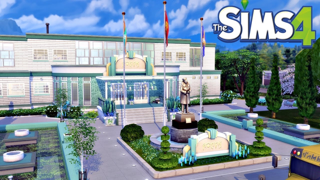 The Sims 4 Stop Motion build | Copperdale High School | NoCC