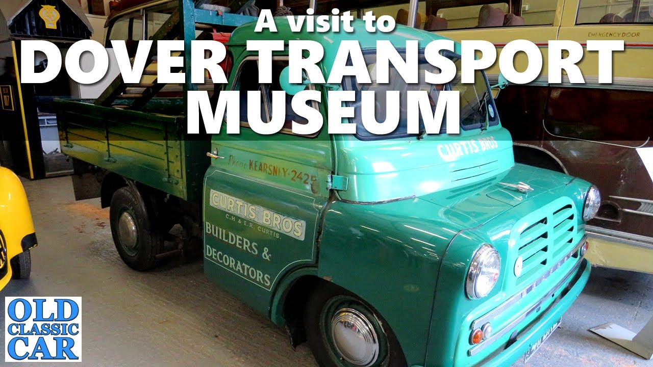 A tour of Dover Transport Museum, classic cars inc Austin A90 Atlantic, Bedford CA & Ford Model Y