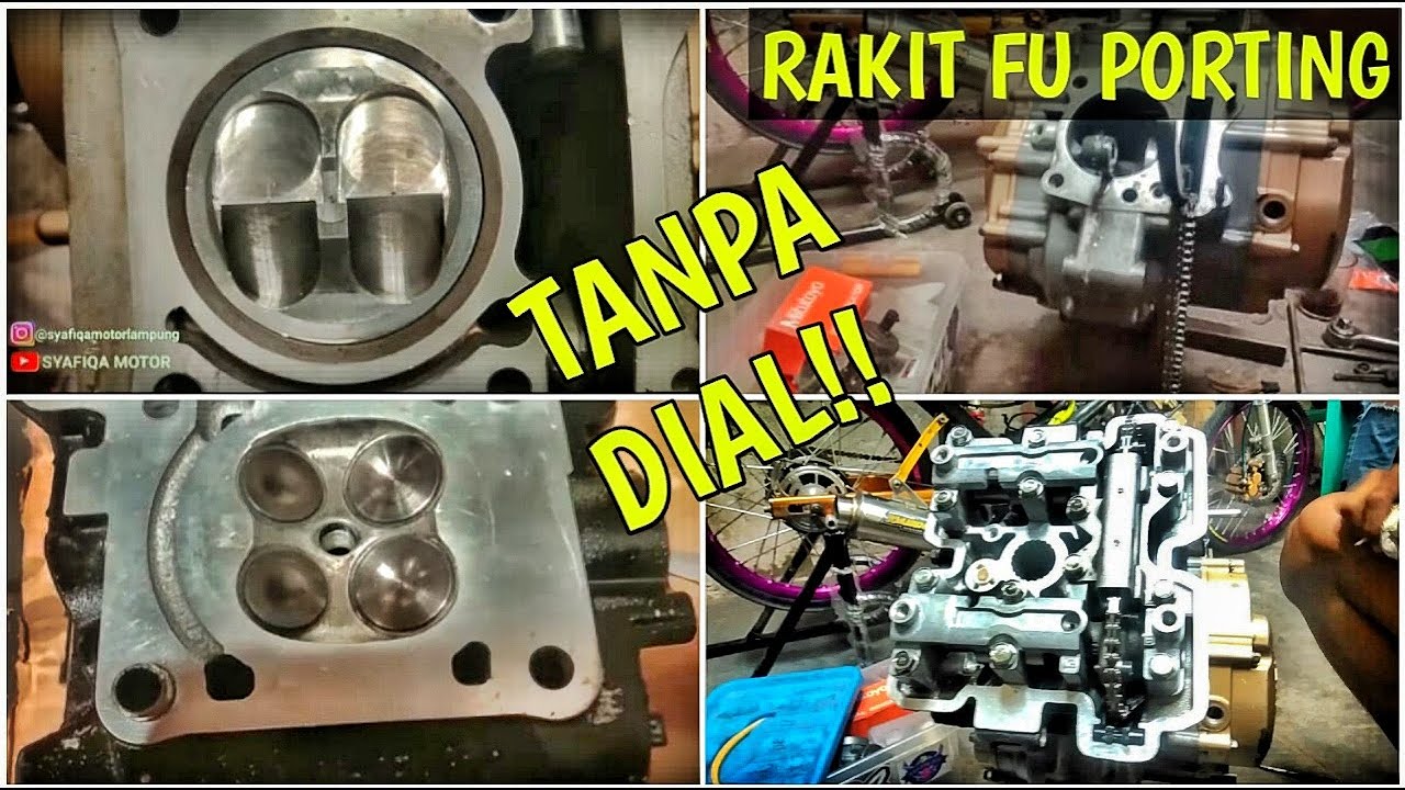 (Tanpa Dial) Pasang mesin satria Fu porting 155 kompetisi..  PART2