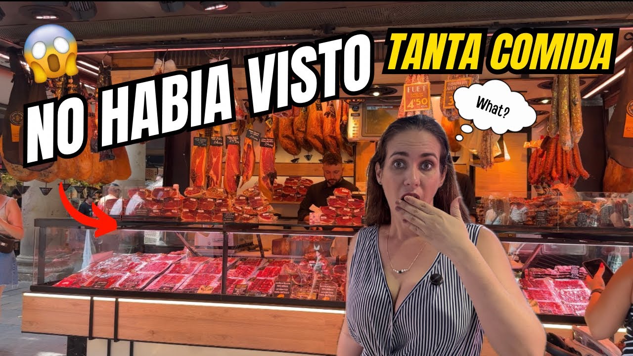 CUBANA REACCIONA por primera vez a MERCADO de COMIDA en ESPAÑA 🇪🇸 