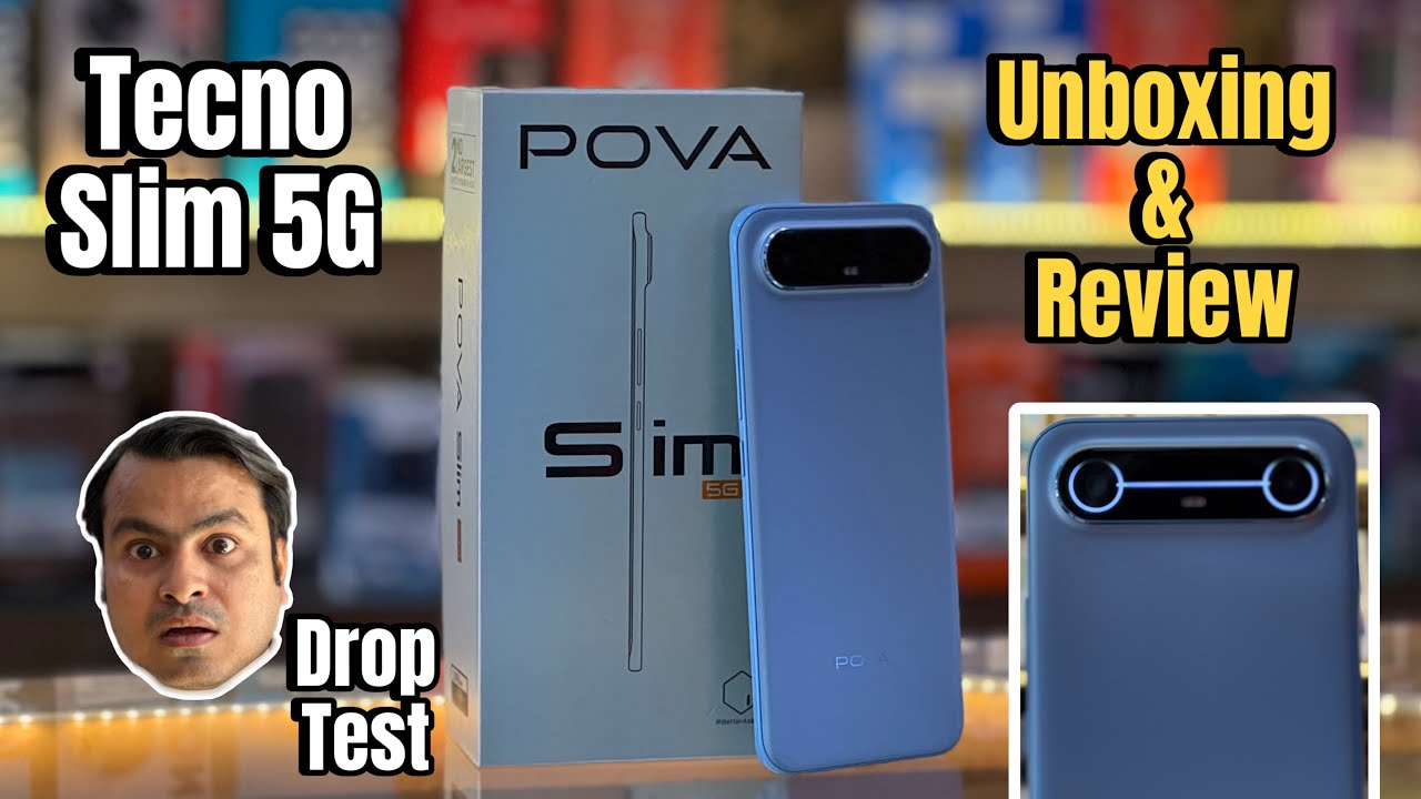 🚨 Unboxing Tecno Slim 5G – Style bhi, Speed bhi!Dekho kya ye phone drop test pass karega? 🤔📱