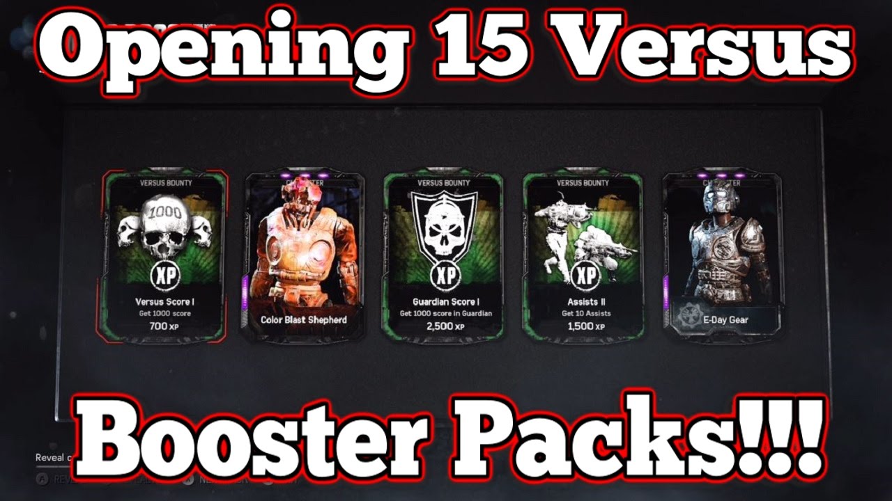 Gears of War 4 : OPENING 15 VERSUS BOOSTER PACKS!!!