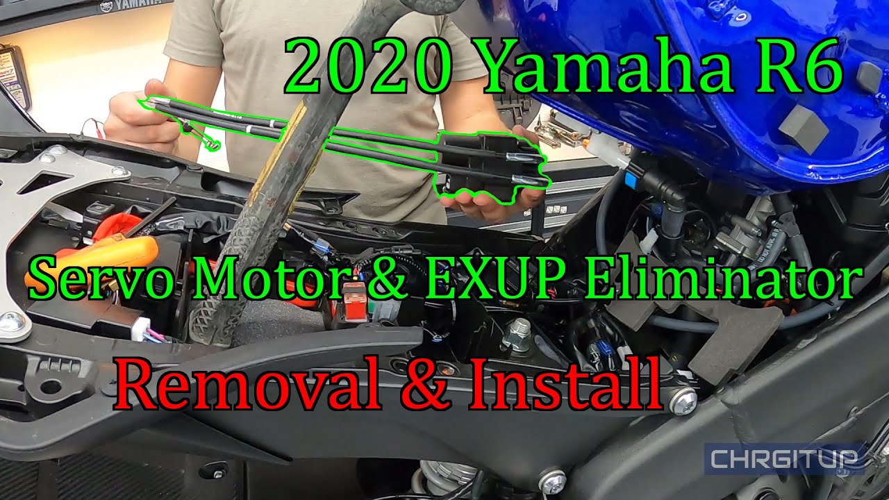 Снятие и установка серводвигателя Yamaha R6 2020 года и элиминатора EXUP
