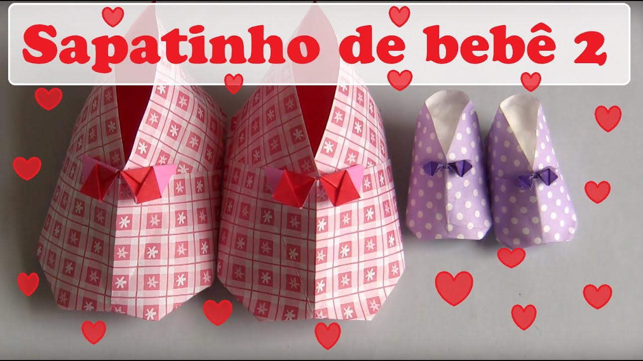 SAPATINHO DE BEBÊ DE ORIGAMI 2