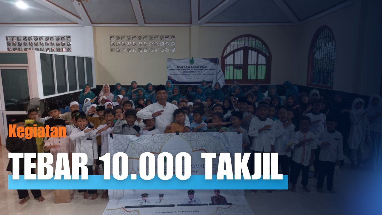 Semangat Berbagi Ramadan! Desa Galaherang Ikut Sukseskan Tebar 10.000 Takjil Kecamatan Maleber