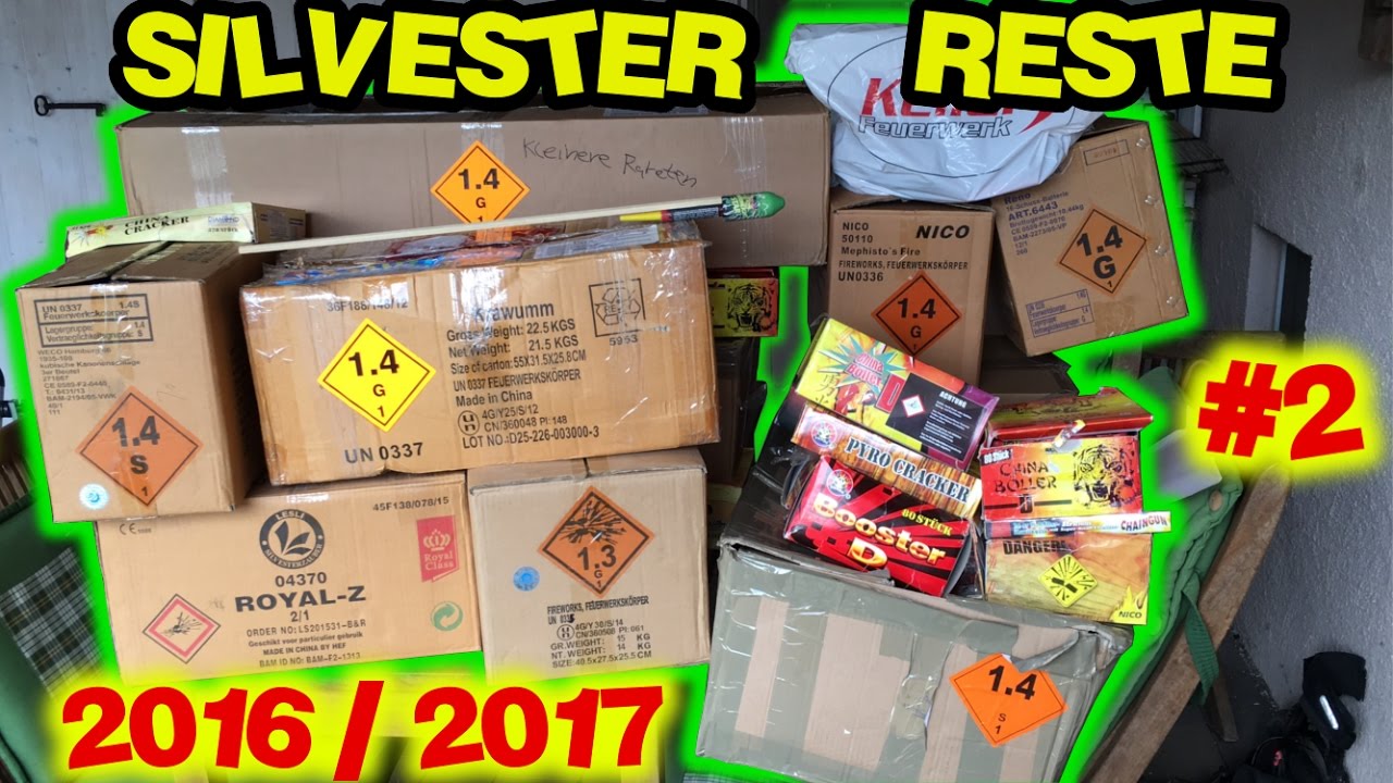 Silvester Feuerwerks-Reste 2016/2017 [Teil 2/2] | Über 150 Kilo Feuerwerk | MrPyroManager