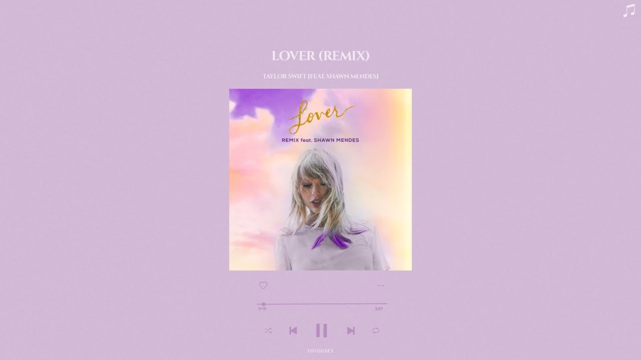 taylor swift (feat. shawn mendes) - lover (remix) (slowed + reverb)