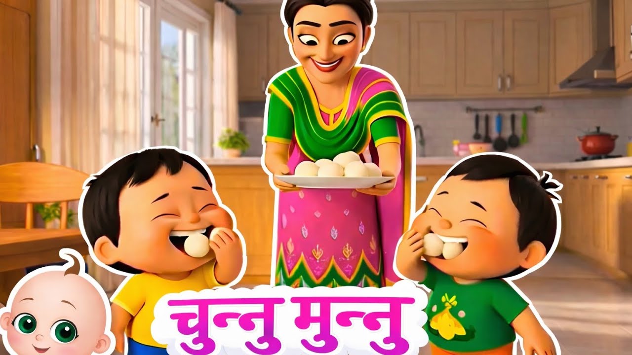 Chunnu Munnu | चुन्नू मुन्नू | Bandar Mama | बंदर मामा | Hindi rhymes for children | Kids Zone 