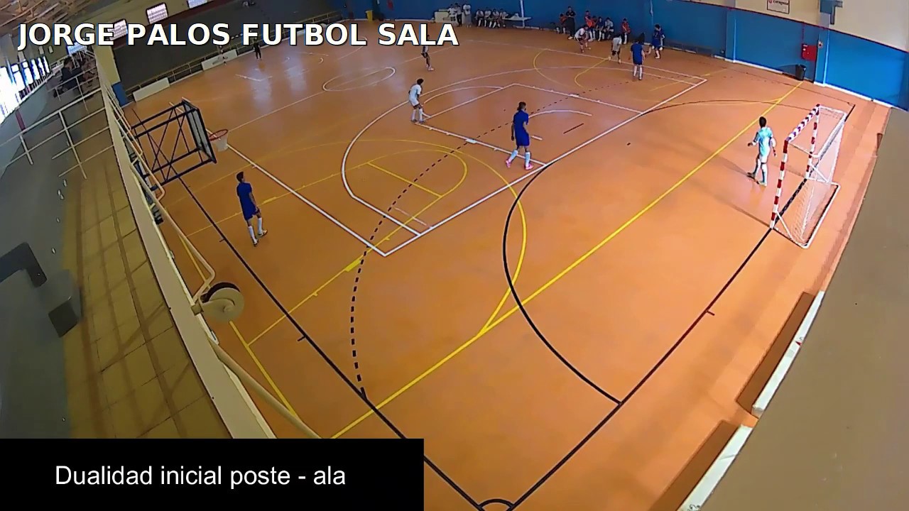 Sistema 4-0 en el fútbol sala. Movimientos de inicio. Ejemplos.