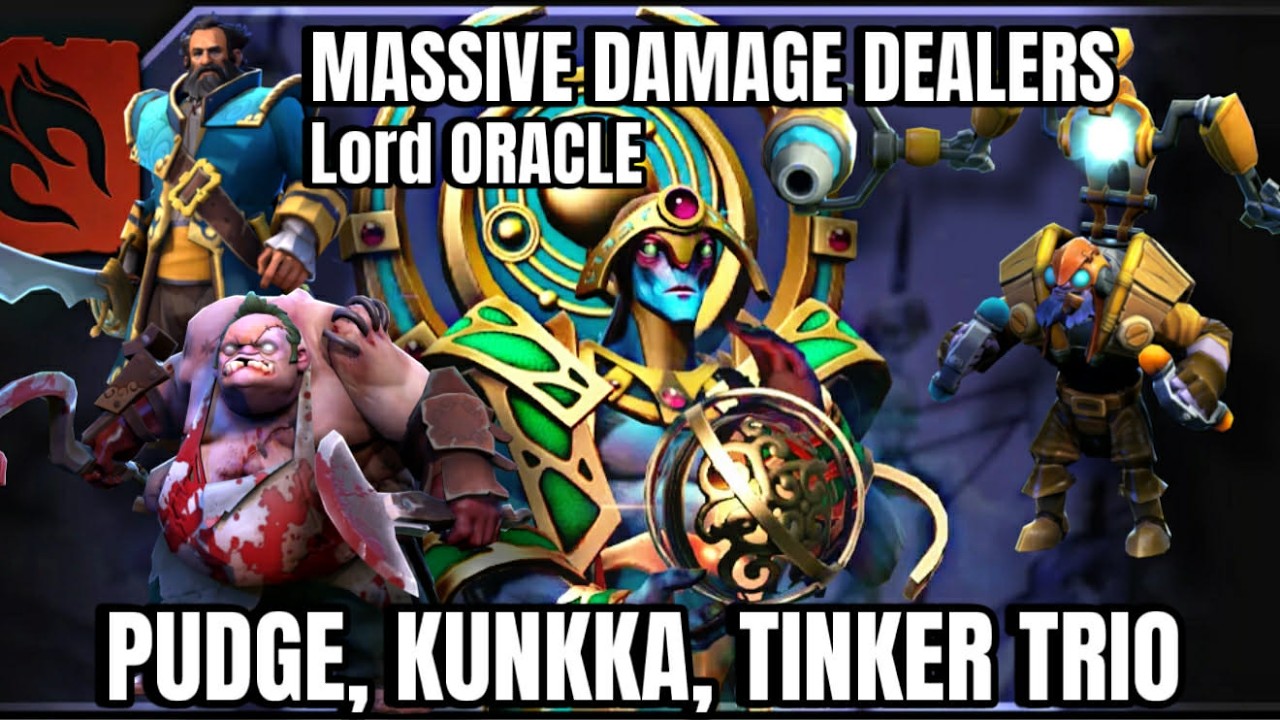 #72 MASSIVE DAMAGE DEALERS! TINKER, PUDGE, KUNKKA TRIO. Atomic War Dota 2 on Lord Oracle