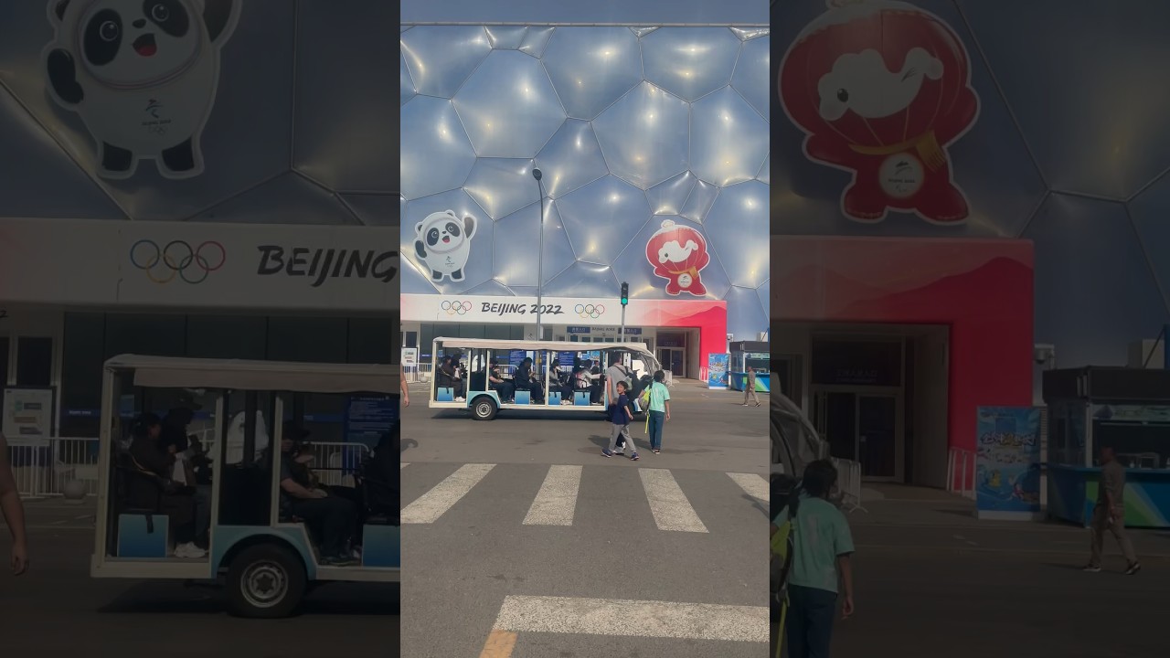 Beijing National Aquatics Center or known as Water Cube 🧊