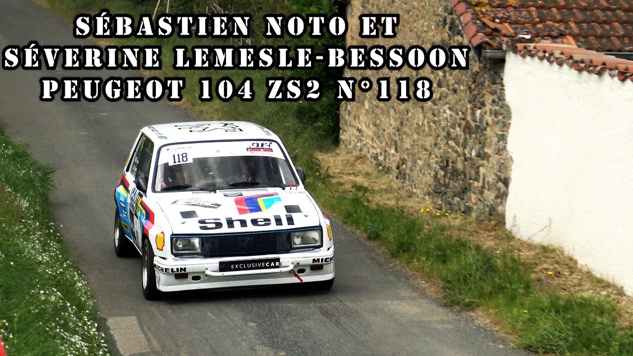 Rallye Rhône Charbonnières 2024 - Peugeot 104 ZS2 N°118 - Sébastien NOTO et Séverine LEMESLE-BESSON