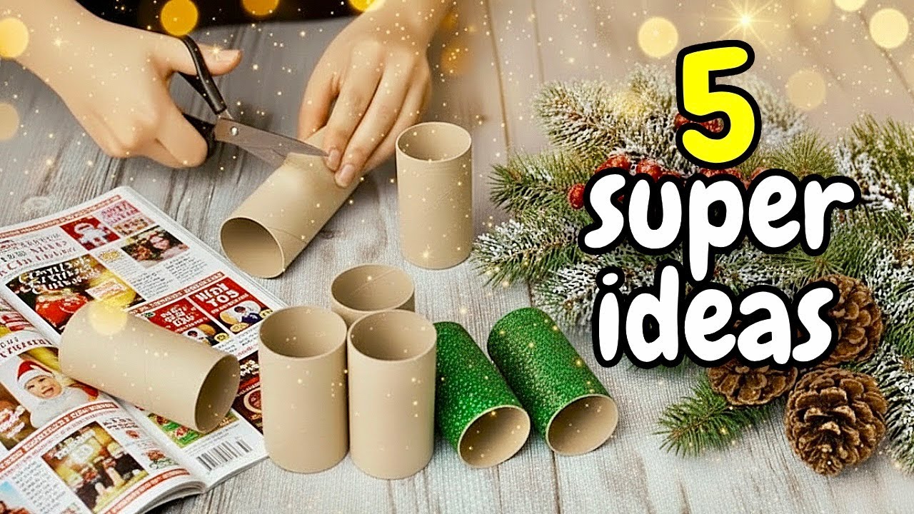 5 DIY Christmas Decoration Ideas Recycled Materials