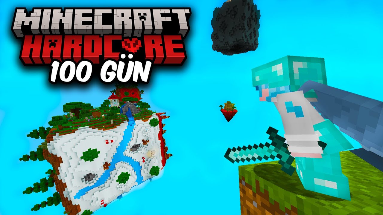 Minecraft Hardcore'da GEZEGENLERDE 100 Gün Hayatta Kalmak...
