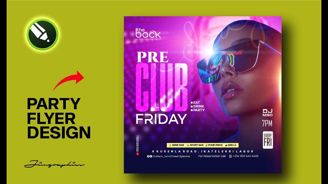 How to Design a Party Flyer  | CorelDraw Tutorial 2024