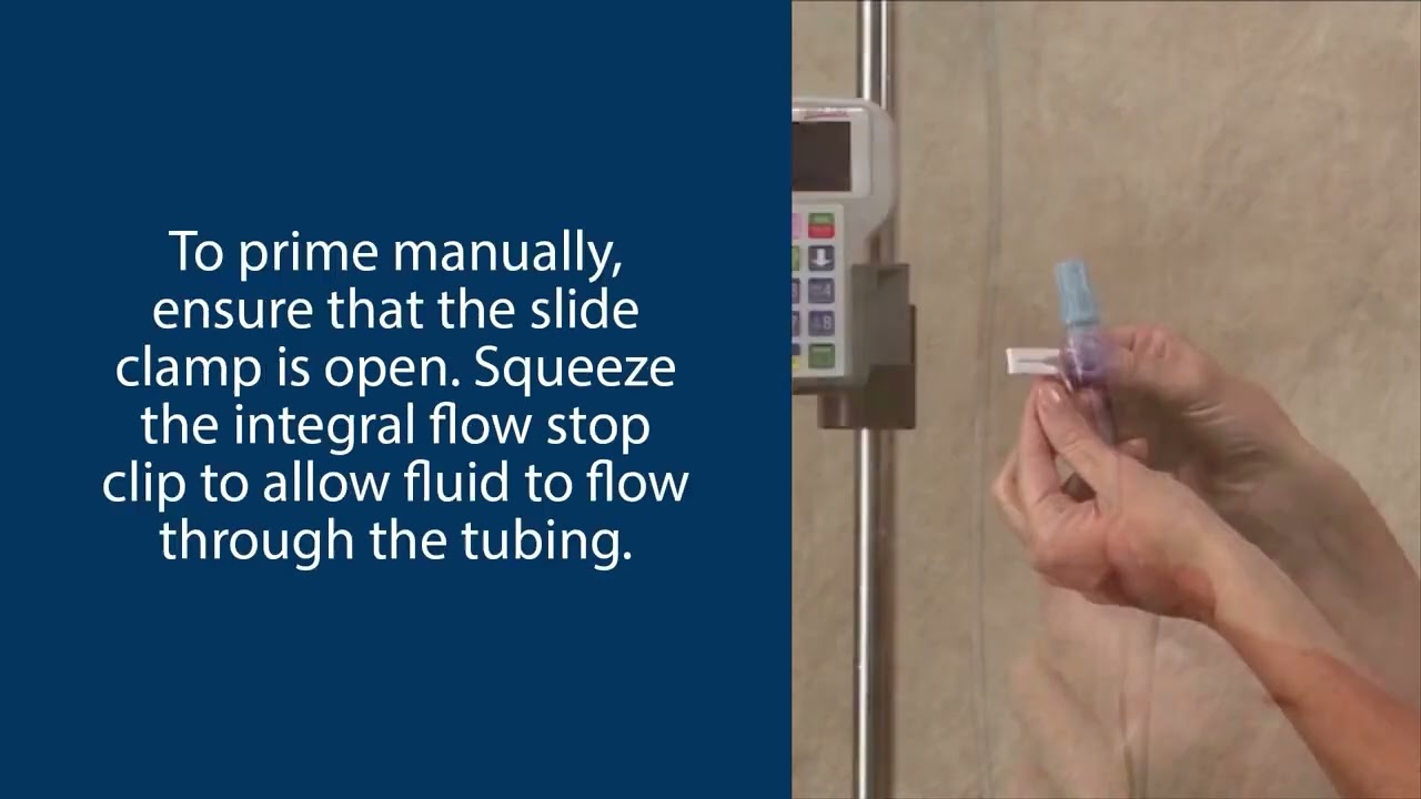 Chapter 3 - Administration Sets & Manual Priming - CURLIN 6000 Patient Training