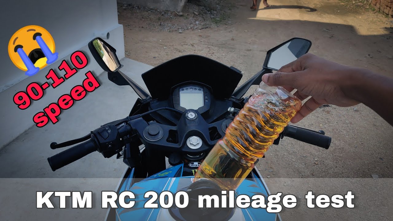 KTM RC 200 mileage test 90 - 110 speed | shocking result | Duke vs rc explanation | srini vlog