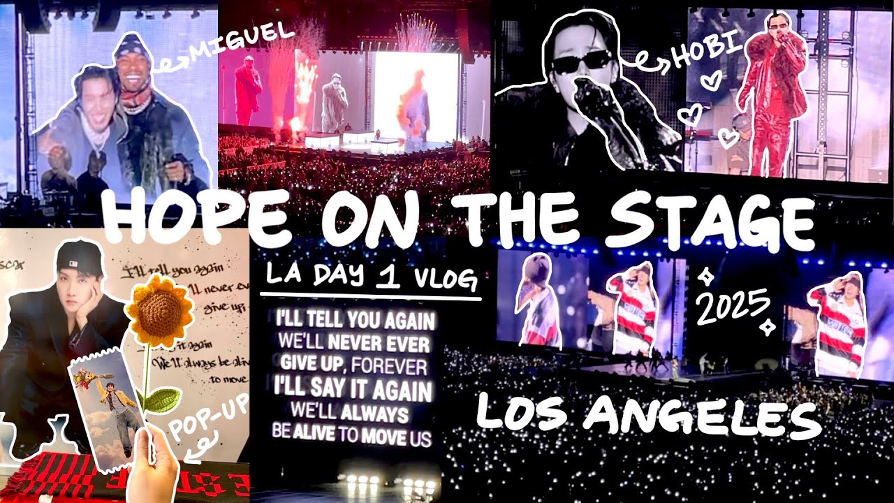 I SAW BTS J-HOPE LIVE! 🔥 HOPE ON THE STAGE 2025 CONCERT VLOG LA DAY 1 4.4.25 | BMO STADIUM & POP-UP