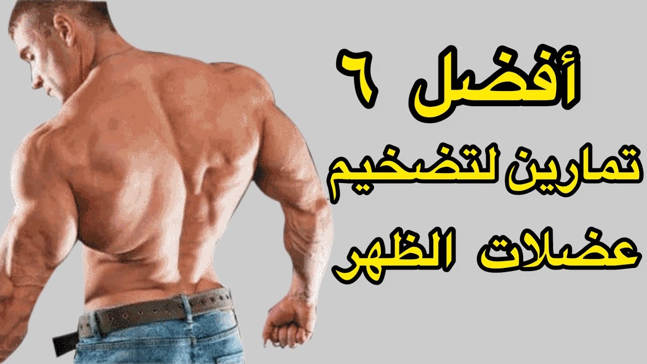 أفضل ٦ تمارين لتضخيم عضلات الظهر