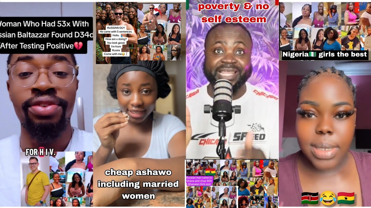 Nigerians🇳🇬 blast Ghana🇬🇭 Women and Kenya🇰🇪 Girls are Cheap Ashawo😱 Russian🇷🇺 Man knack free Toto🤣 
