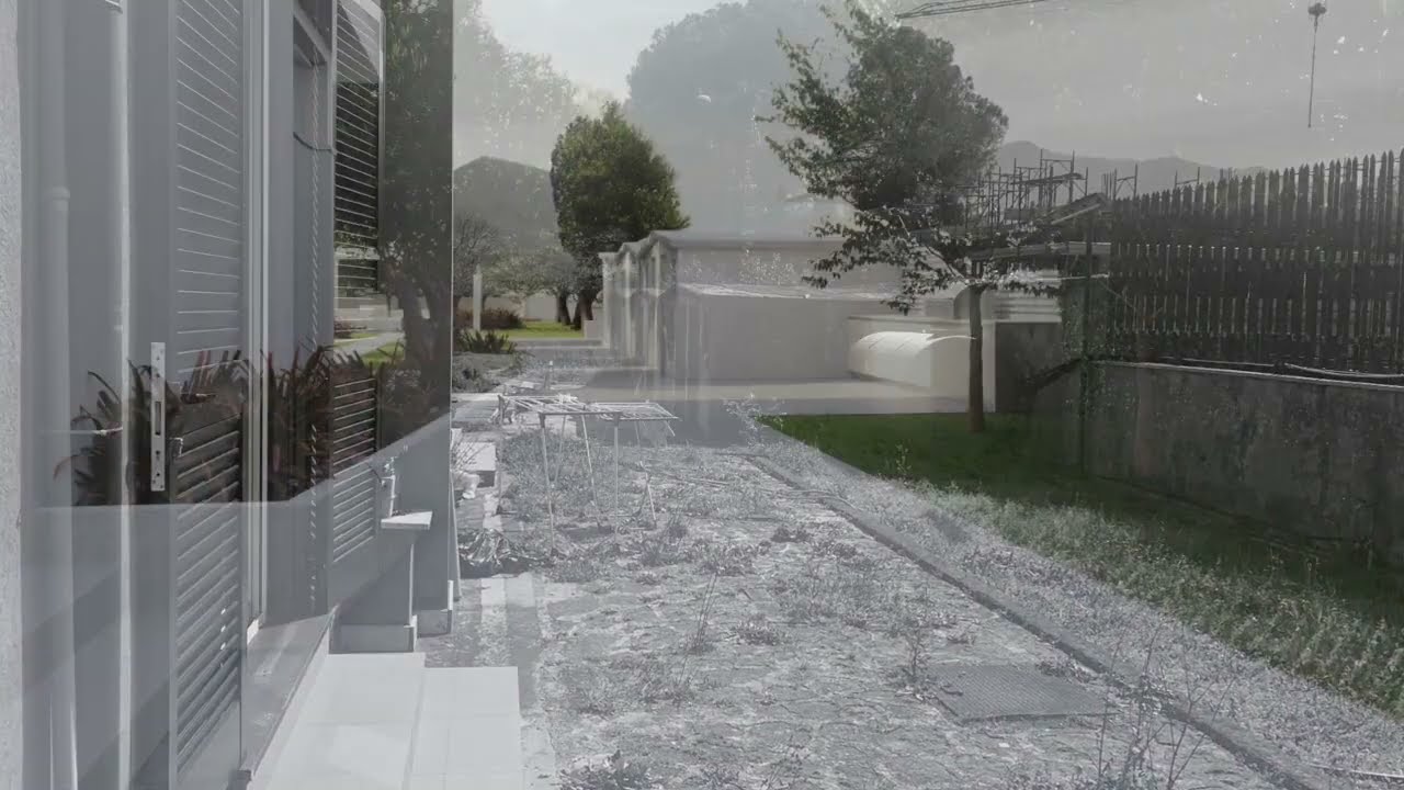 Progetto di un giardino con piscina e frutteto - Progettazione giardini e terrazzi