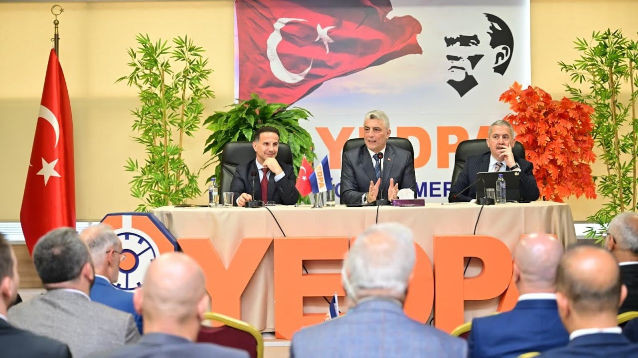 &Ouml;mer Bolat YEDPA Ticaret Merkezinde otomotiv sanayi ve yedek par&ccedil;a sekt&ouml;r temsilcileri ile buluştu