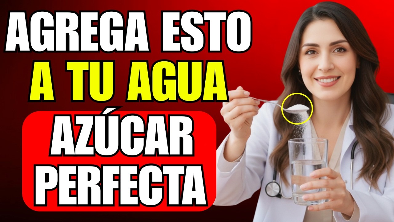 No Solo BEBAS Agua - Añade ESTO para REGULAR su AZÚCAR y ELIMINAR la Diabetes | Dra. Elena Vega