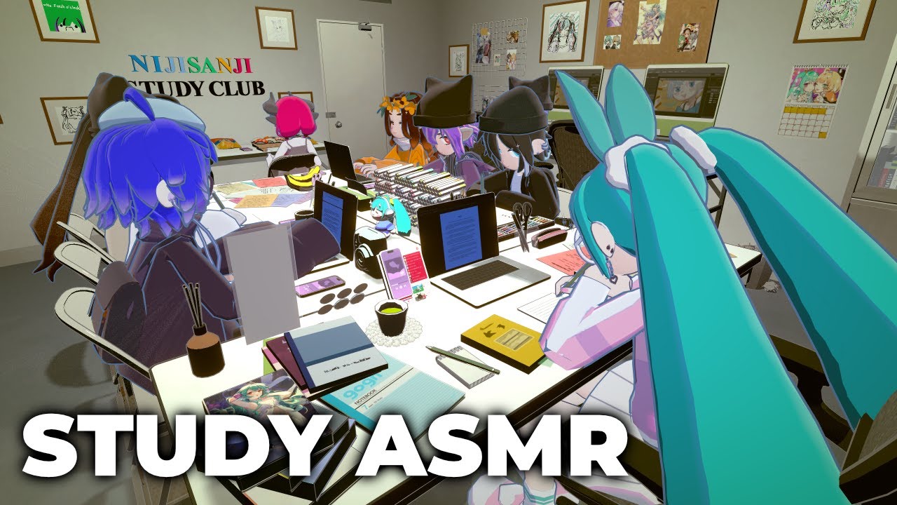 Short study before more work! 📖 (にじさんじ勉強クラブ NIJI Study Club ASMR)
