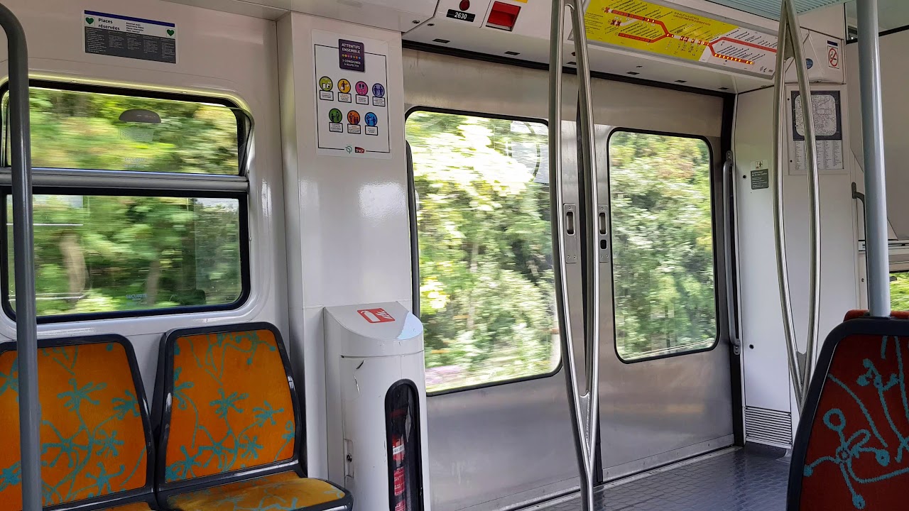 ( RER A ) Trajet à bord d'un MI09 mission NAGE de Achères-Ville à Maisons-Laffitte