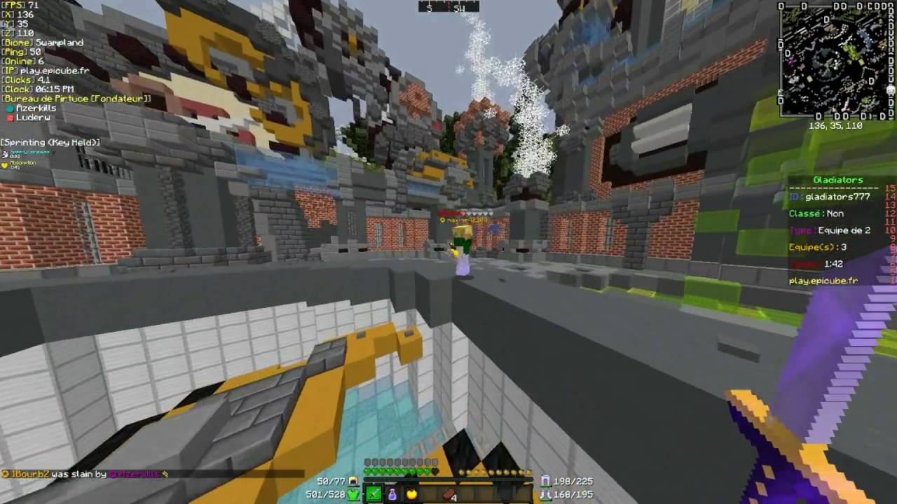 Gladiators sur Epicube avec Azerkills