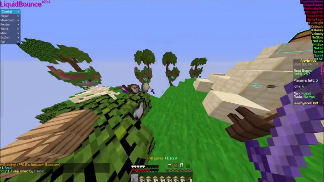 Skywars auf Hypixel XD #2 |LiquidBounce|Suixide.