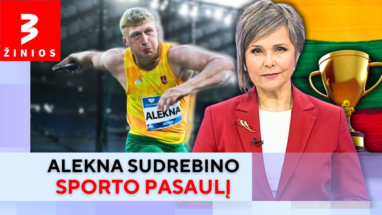 Mykolas Alekna dukart pagerino pasaulio rekordą • Pavakario TV3 žinios
