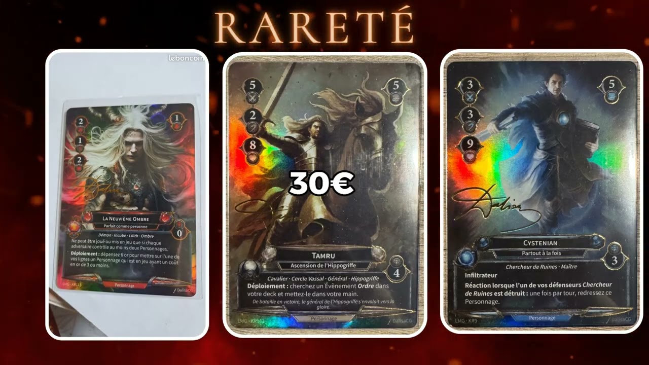 LEDK S2E03 Rareté et prix des cartes Drakerion