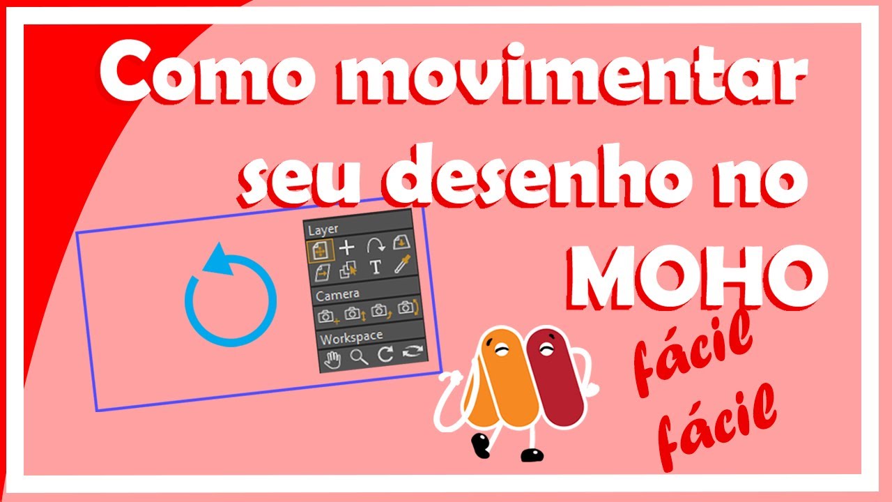 Como usar movimentação de camera, layer e workspace no MOHO_Tutorial #MOHO #animation #tutorial