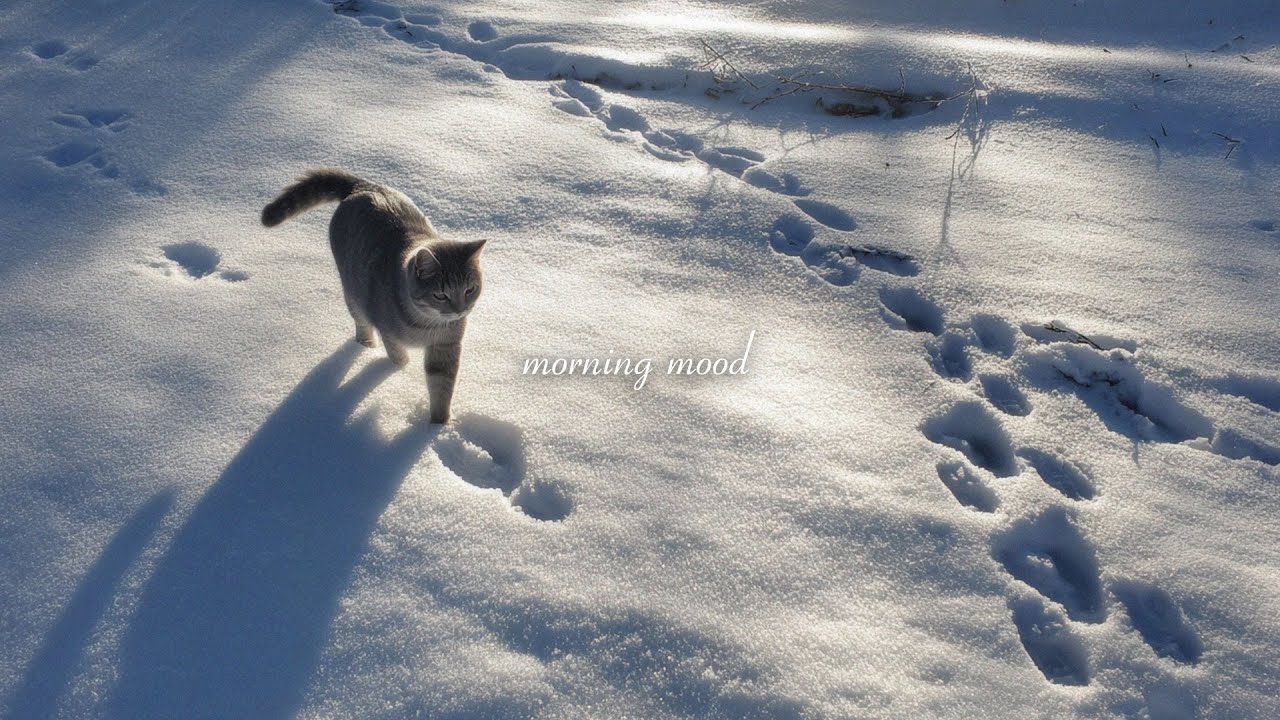 morning mood - a playlist to start your day 😺 ❄️
