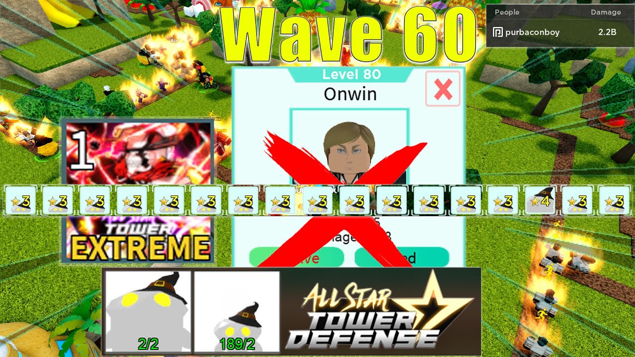 Wave 60 Extreme Infinite Mode (18 EXP Units)| Solo Gameplay | Roblox All Star Tower Defense