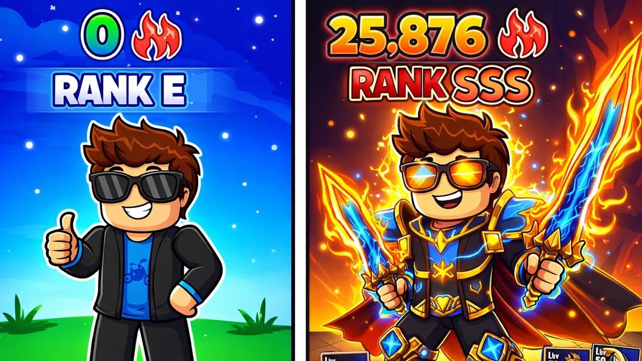 I Went From Rank E to Rank SSS in This NEW Solo Leveling Game… (Solo Hunter Roblox)