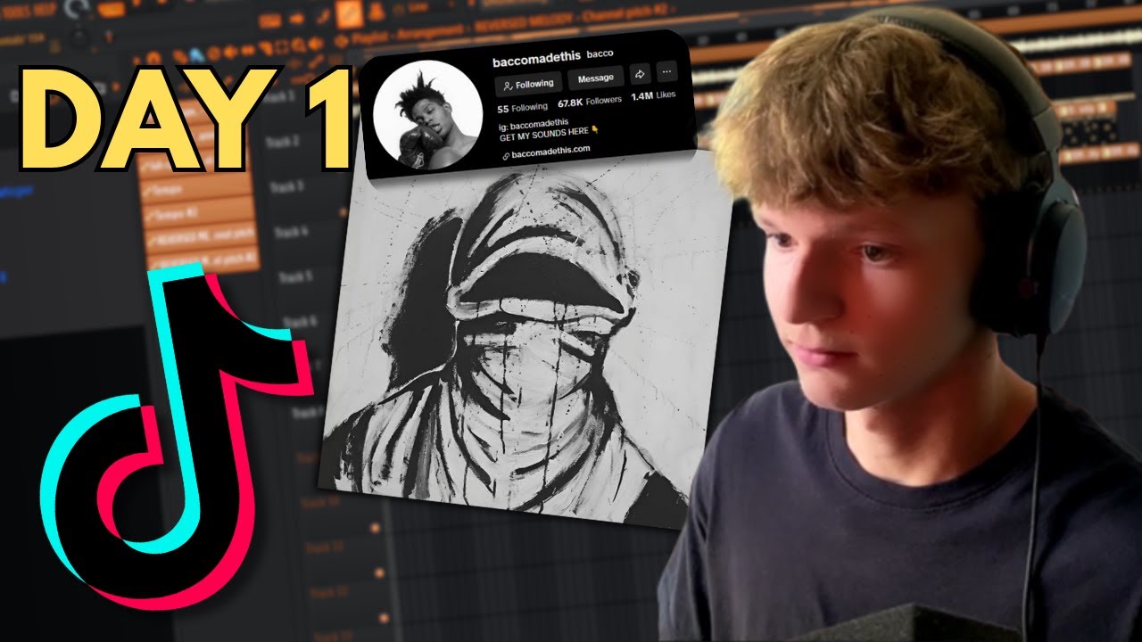 Making Viral TikTok Beats for 7 Days Straight – Day 1 | Bacco